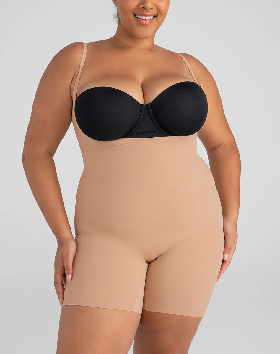 Open-Bust Mid-Thigh Bodysuit - Image 11
