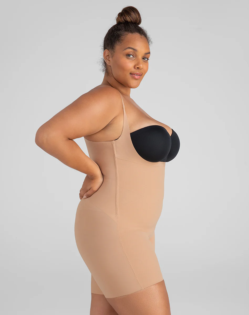 Open-Bust Mid-Thigh Bodysuit - Image 12