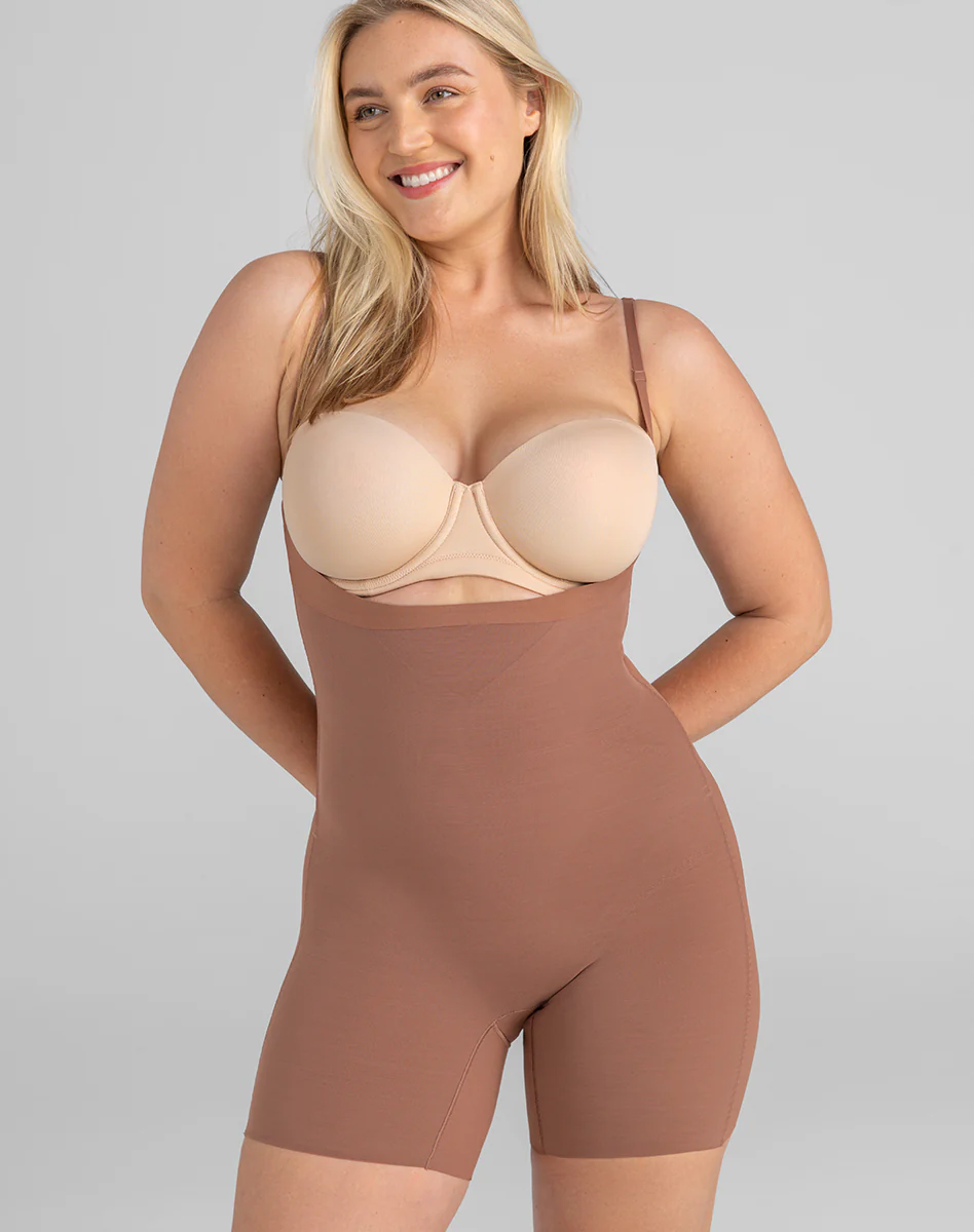 Open-Bust Mid-Thigh Bodysuit - Image 14