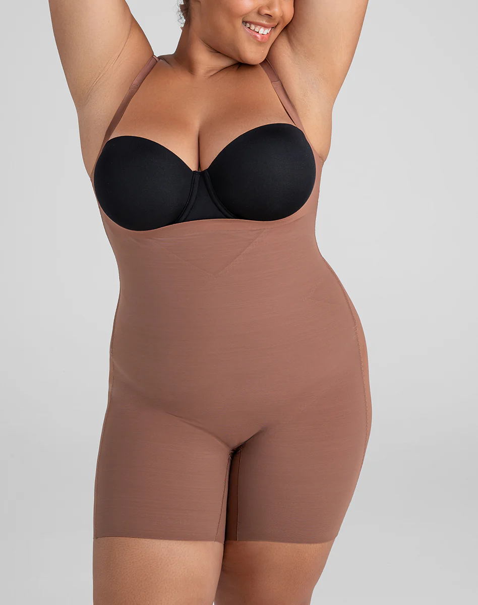 Open-Bust Mid-Thigh Bodysuit - Image 17