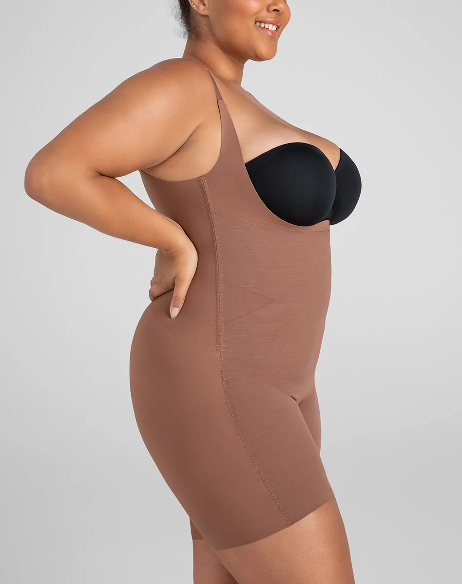 Open-Bust Mid-Thigh Bodysuit - Image 18