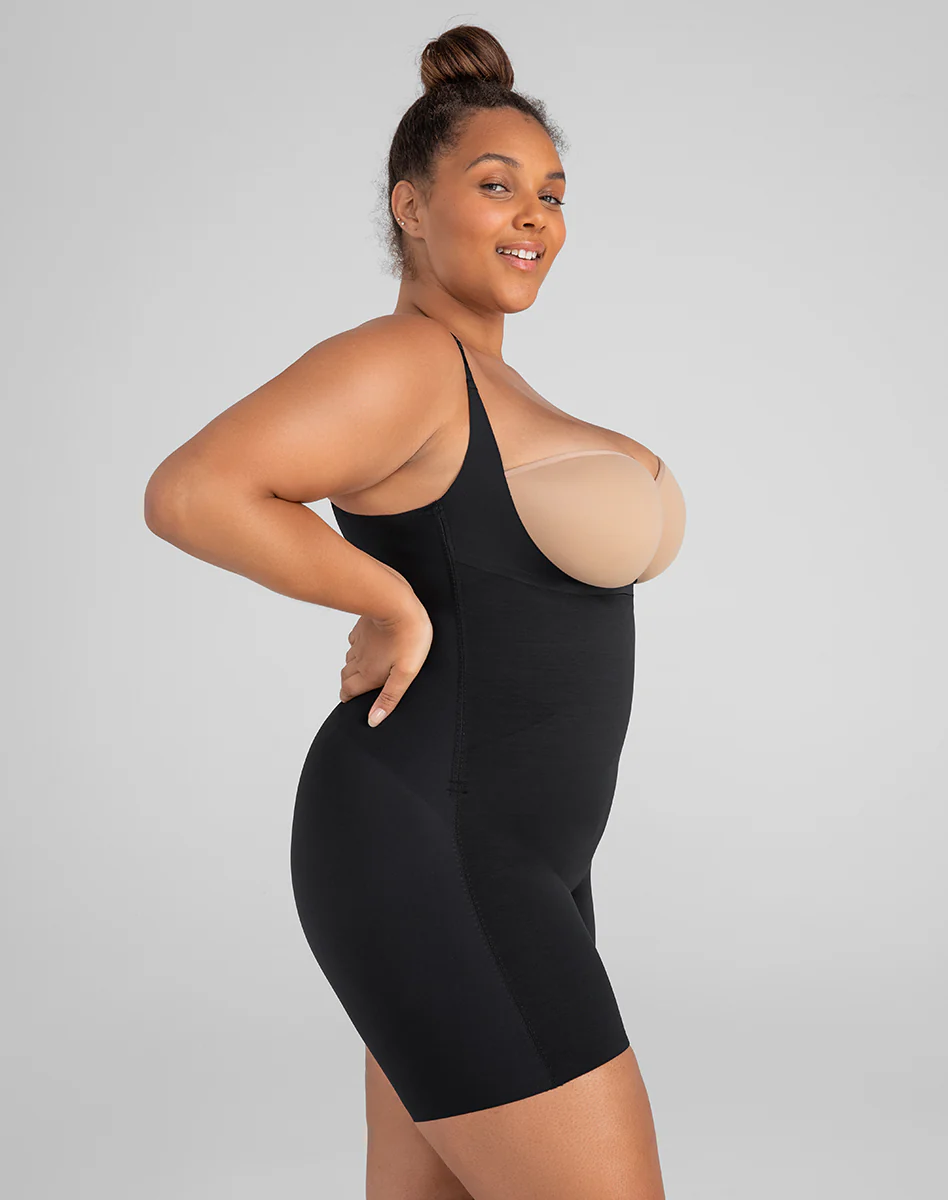 Open-Bust Mid-Thigh Bodysuit - Image 24