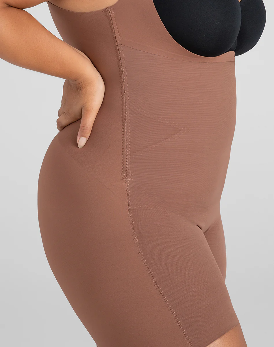 Open-Bust Mid-Thigh Bodysuit - Image 28