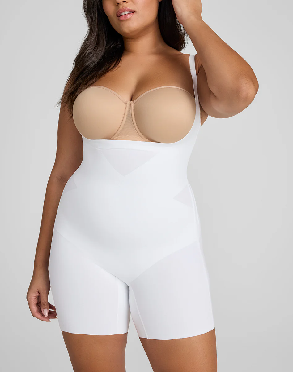 Open-Bust Mid-Thigh Bodysuit - Image 44