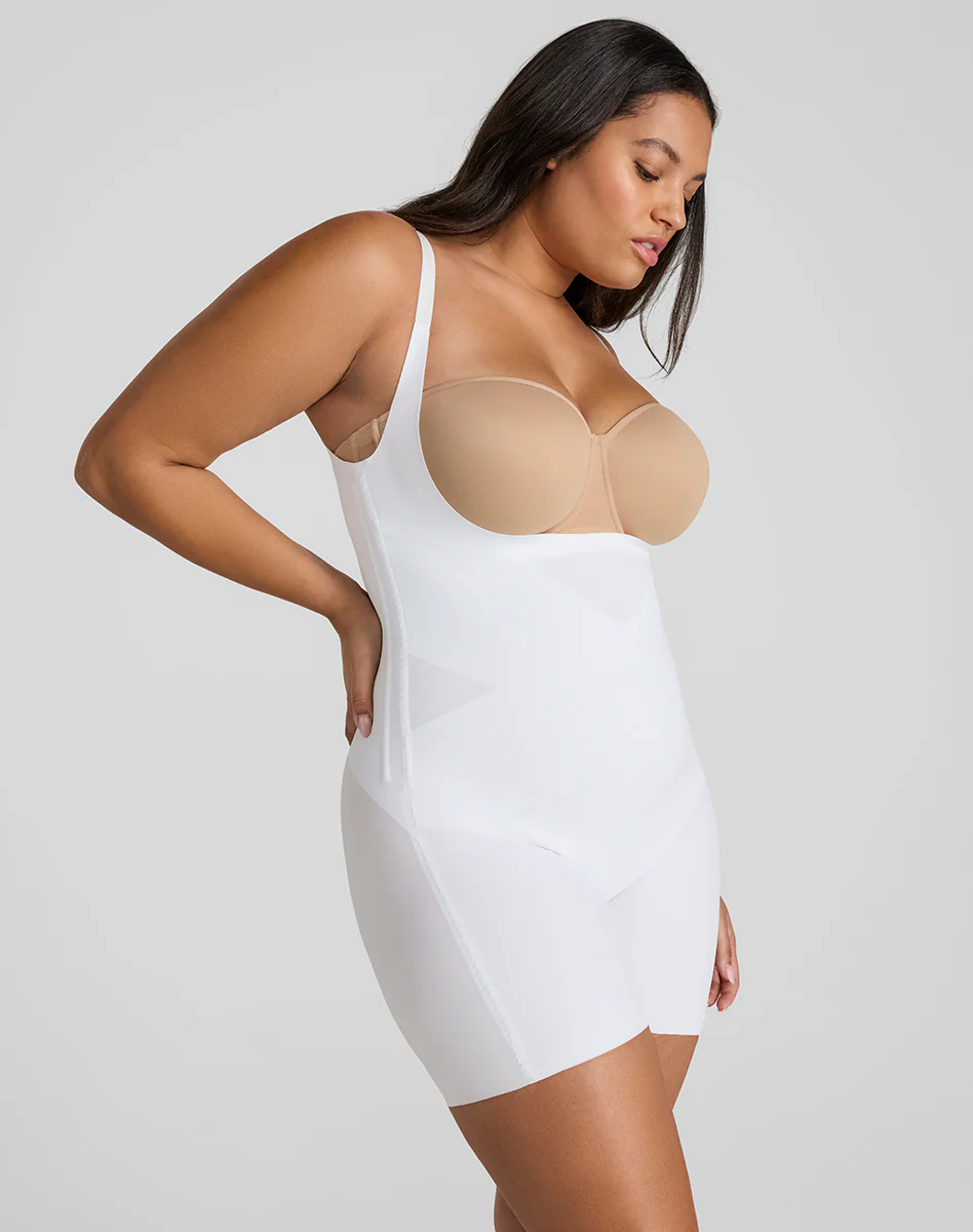 Open-Bust Mid-Thigh Bodysuit - Image 45