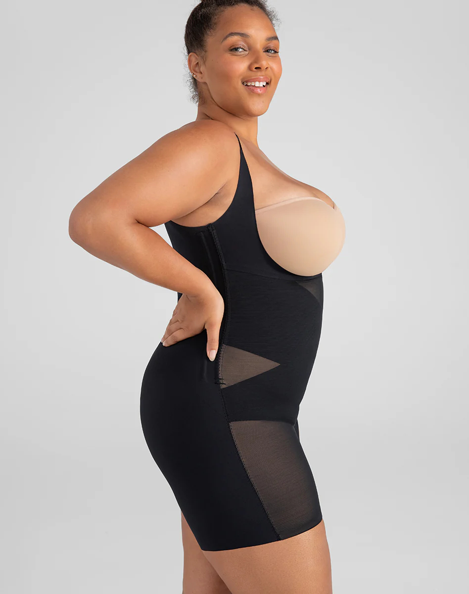 Open-Bust Mid-Thigh Bodysuit - Image 6